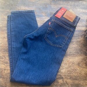 Levi’s Wedgie Icon Fit Button Fly Jeans 25 Dark Blue